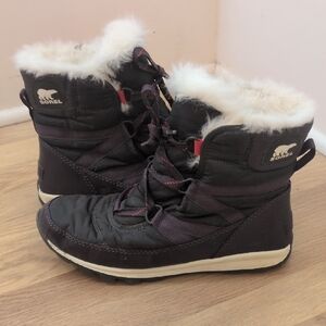 Sorel Whitney Short Lace Boot Dark Plum